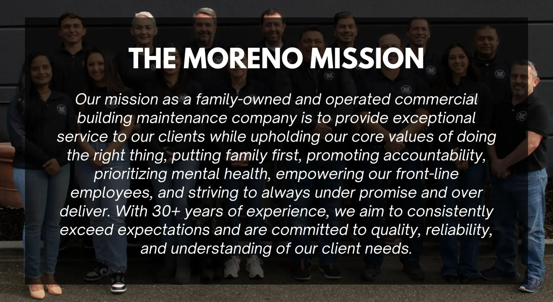 Moreno Mission - Moreno Clean