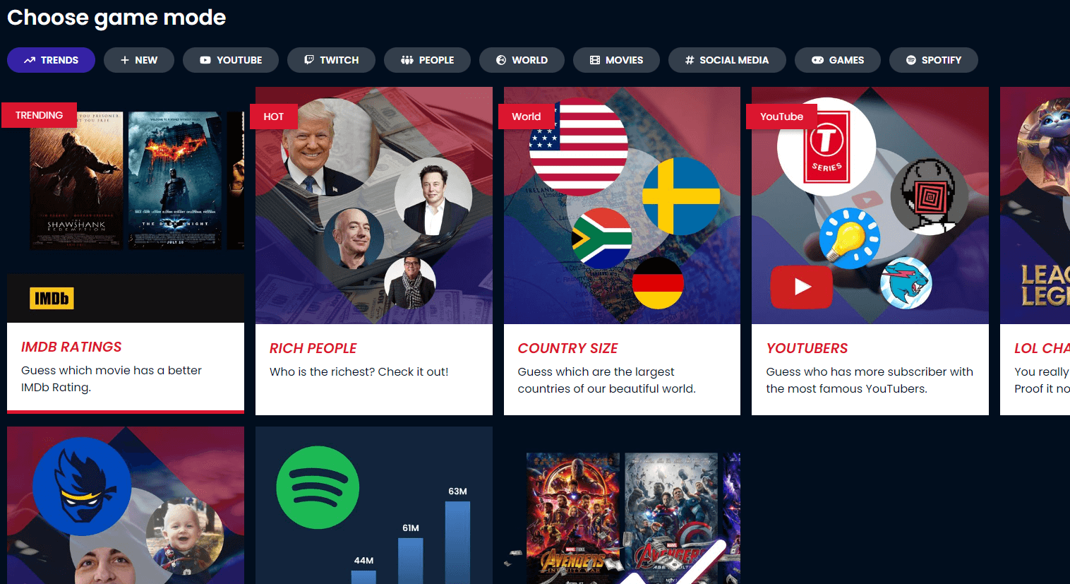 Play More or Less Game! The next generation of Higher or Lower!