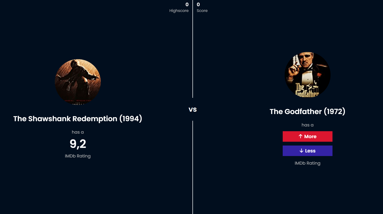 Manual | More or Less Game