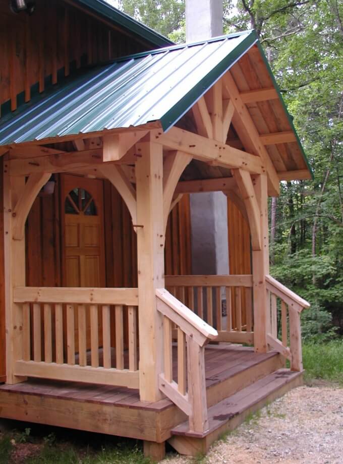 Timber frame entrances created in South Carolina by MoreSun