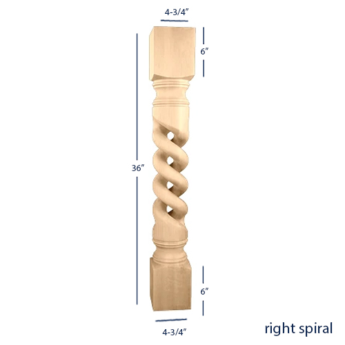 Spiral Kitchen Island Leg Wood Carvings Island Legs