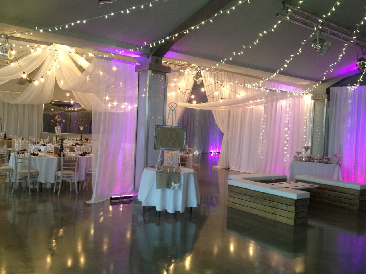 Venue draping More Weddings