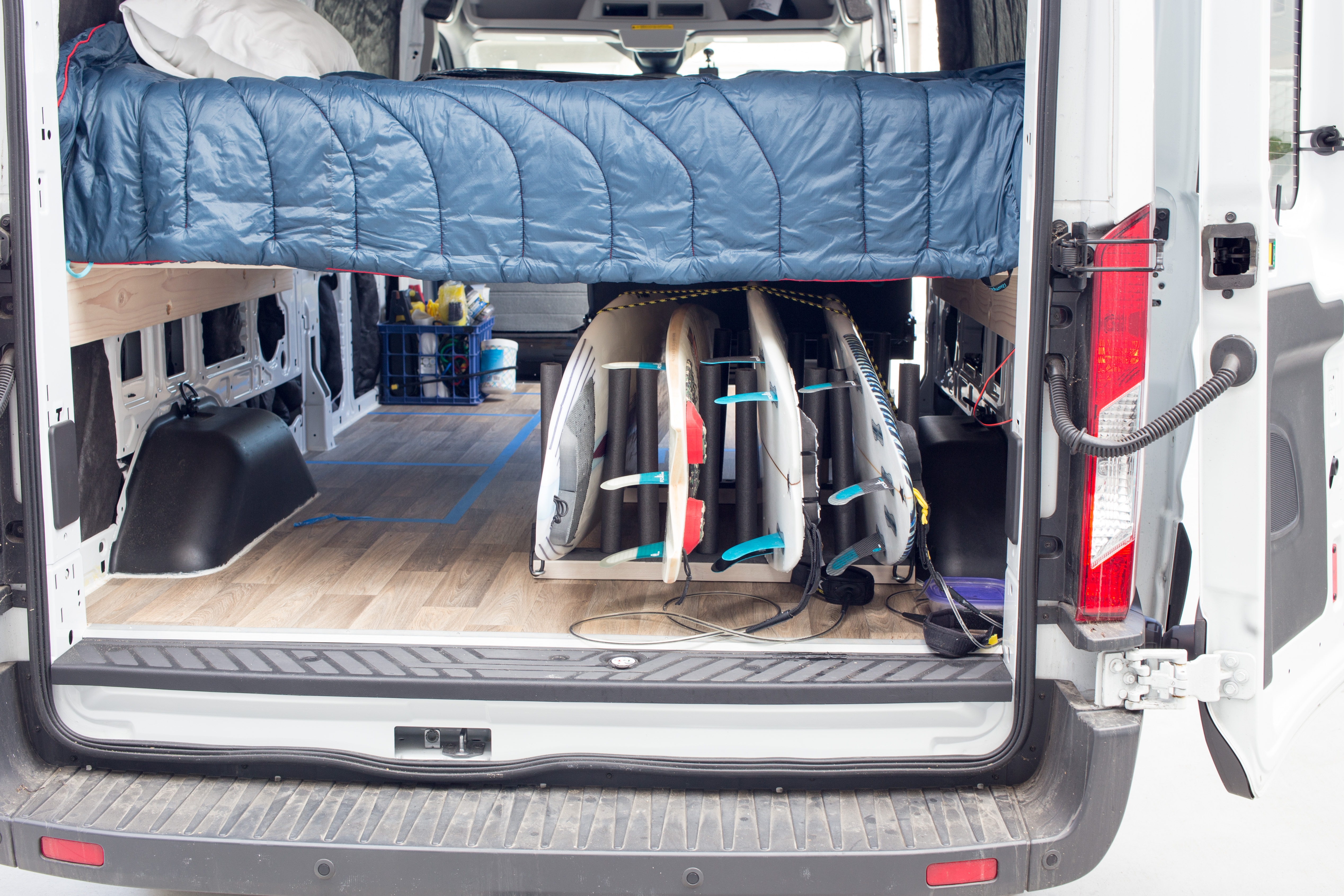Build A Surfboard Rack For Your Van - Morey's In Transit