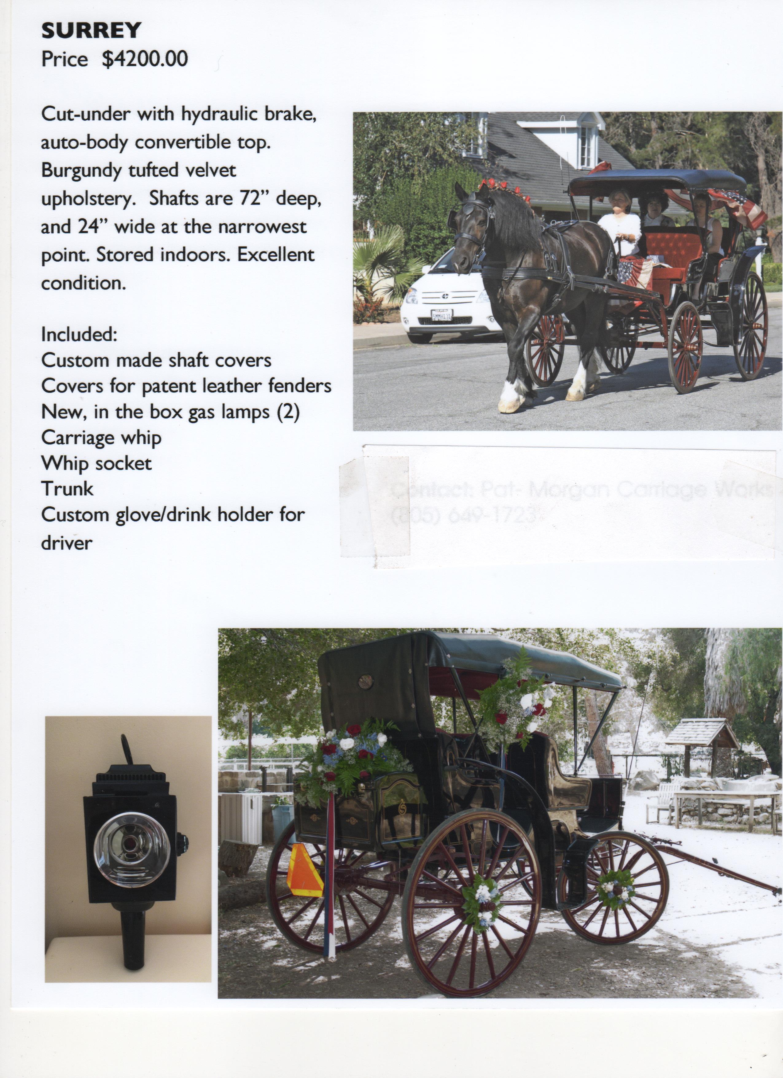 Used Horse Carriages Carriage Works