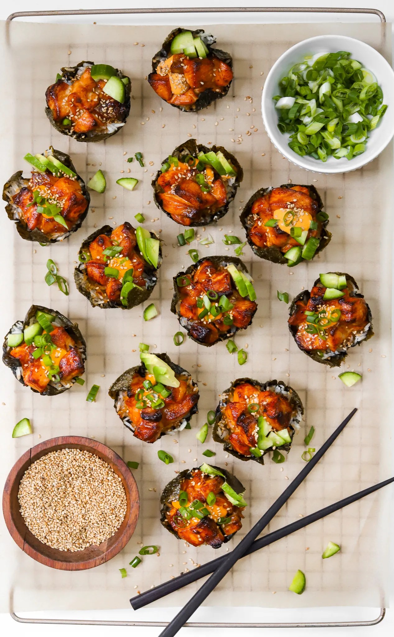Baked Sushi Cups Moribyan
