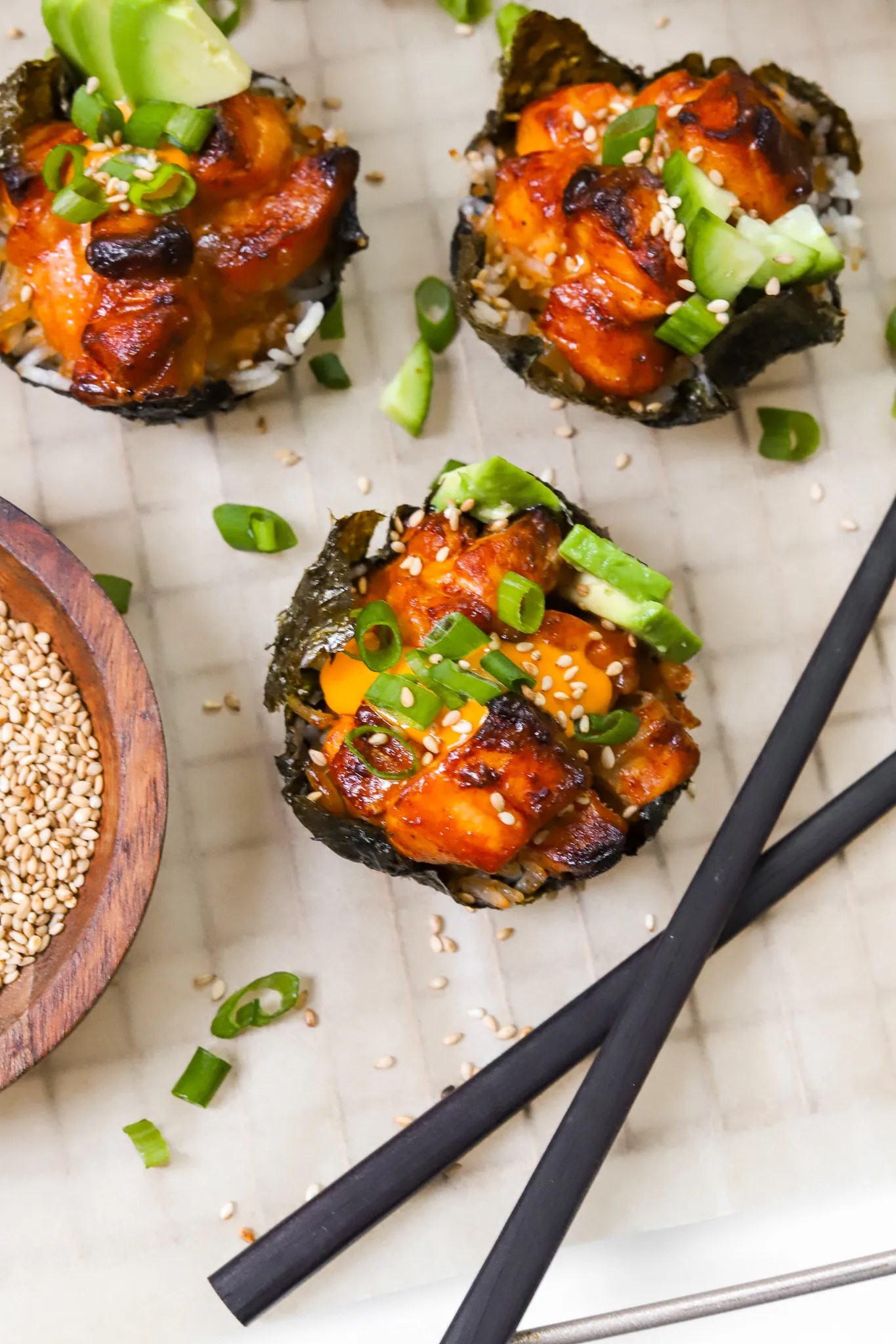 Baked Sushi Cups Moribyan