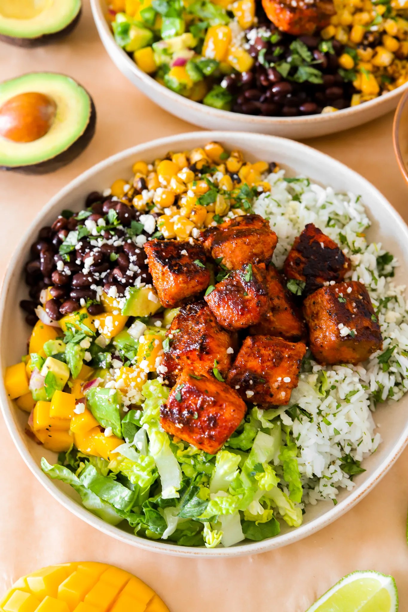 Chipotle Salmon Bowls Moribyan