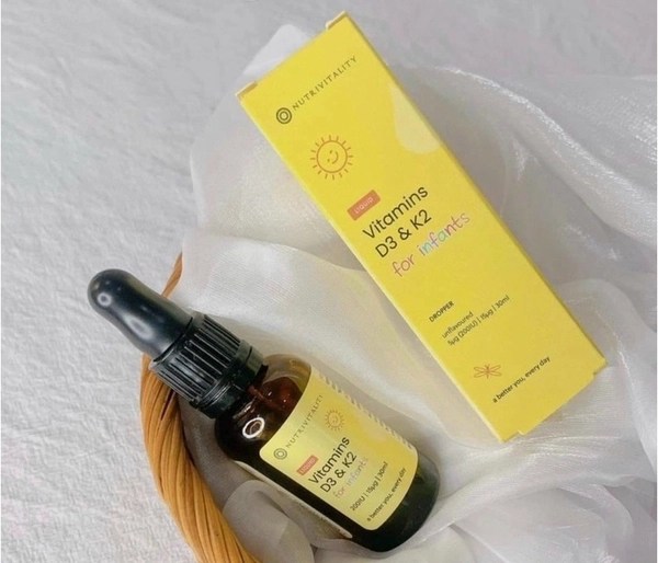 Vitamin D3 K2 MK7 Nutrivitality của Anh cho bé 30ml Mori Mart Đà Nẵng