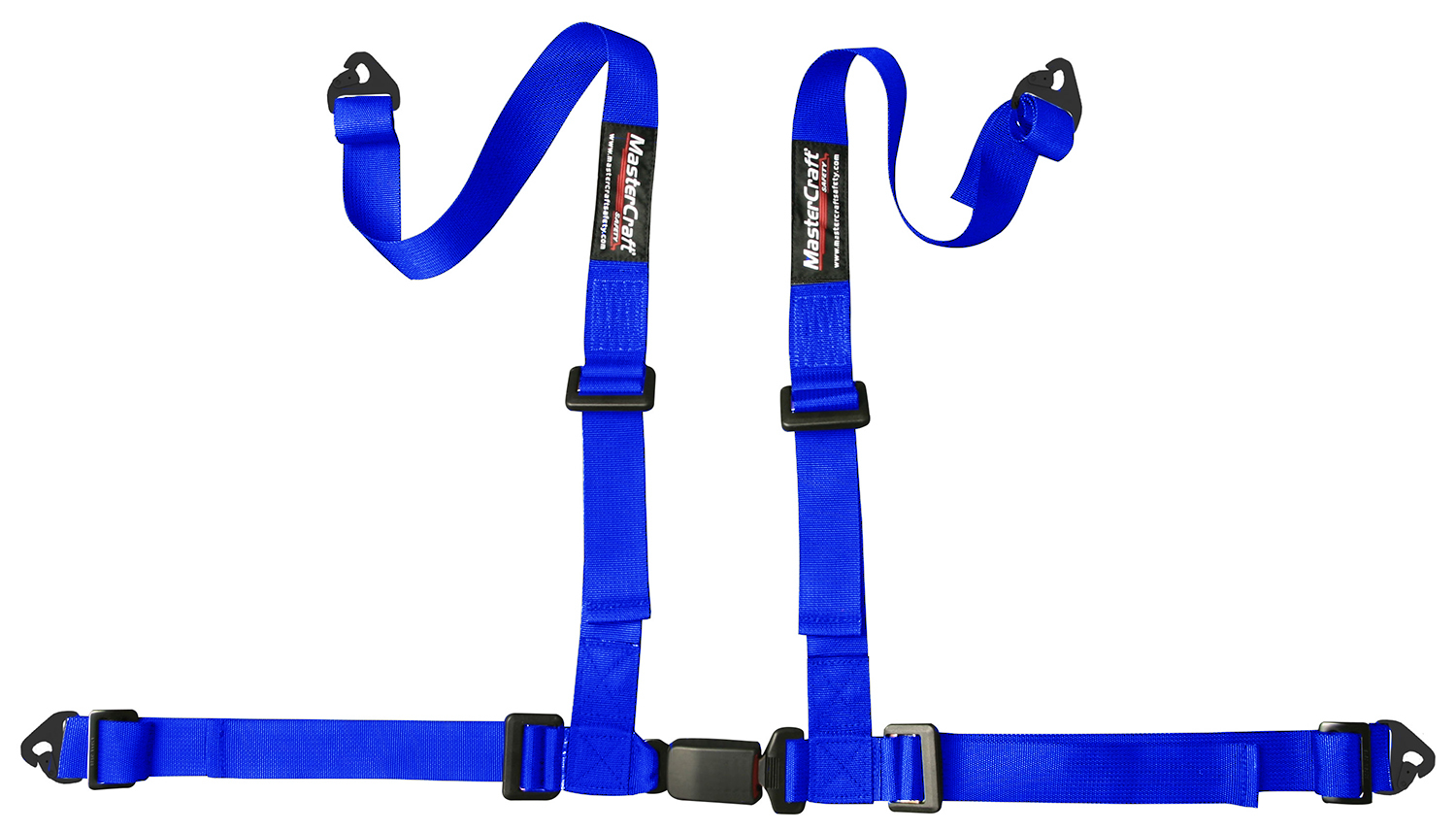 Seat Belt Restraint 2in 4 Point Snap In Blue MAS114202 Morin Performance