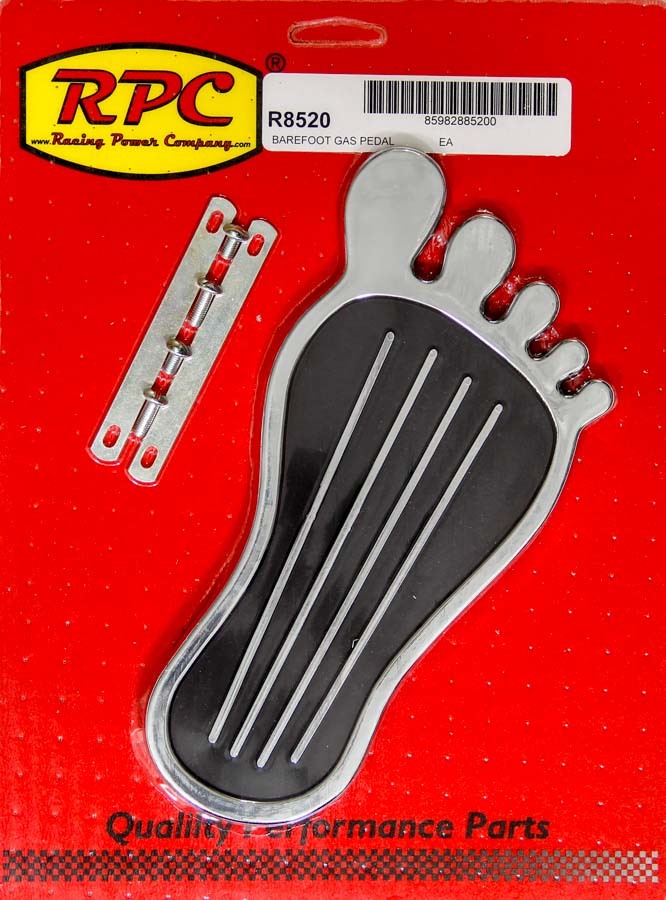 Gas Pedal Barefoot Chrom Steel RPCR8520 Morin Performance
