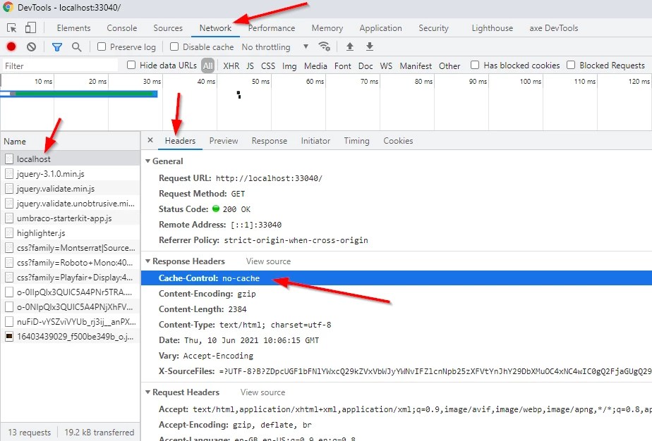 How to Implement Page Level Cache Control in Umbraco 8
