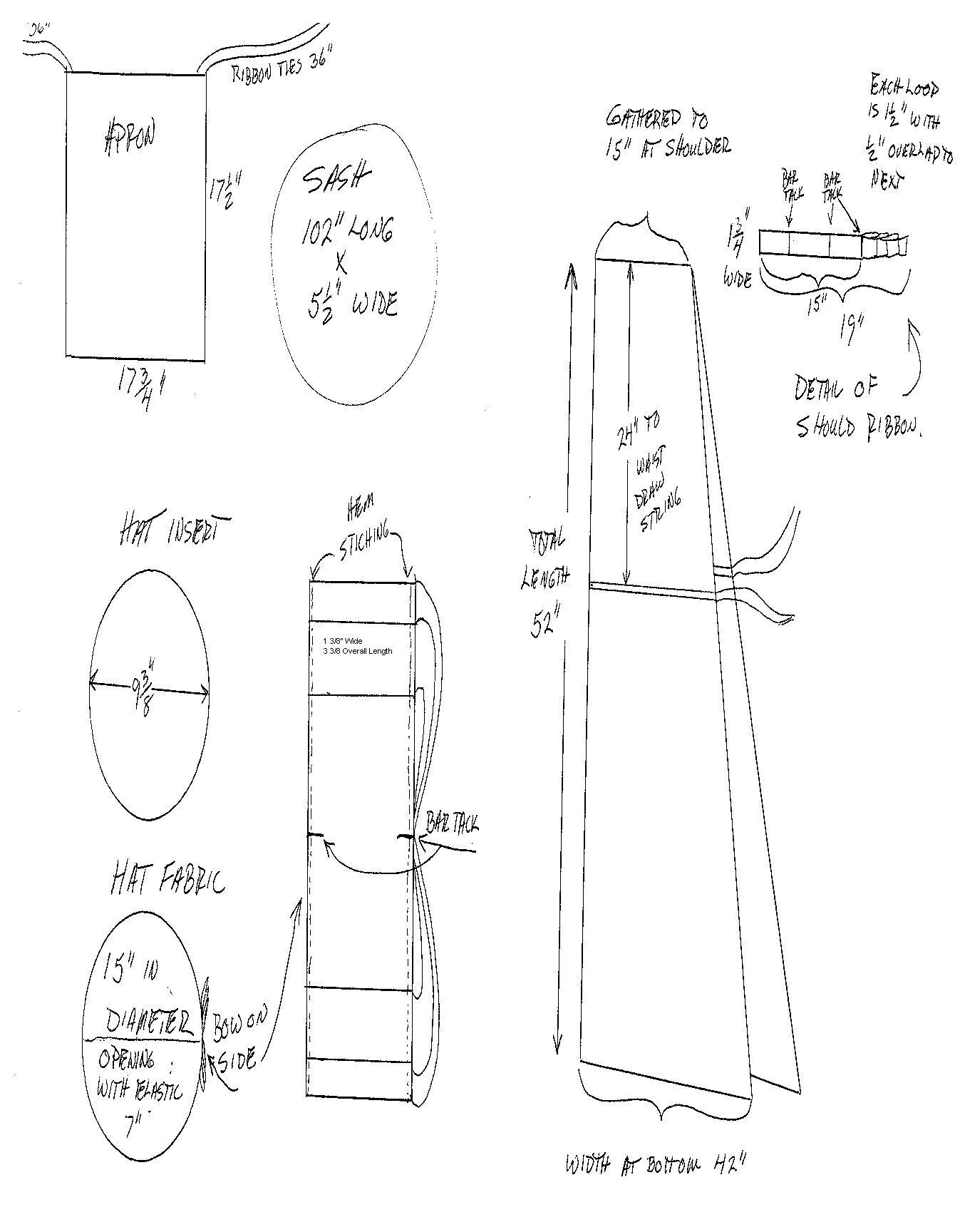 Temple Clothes Diagram