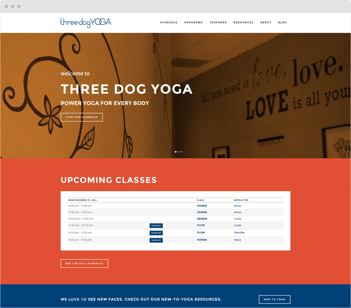 Three Dog Yoga Morningtide Design