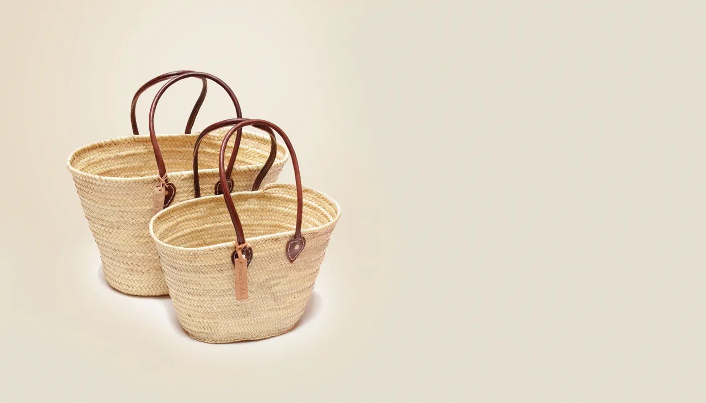 Moroccan Baskets Handmade Straw Baskets in Marrakech shop Wholesale Straw Baskets