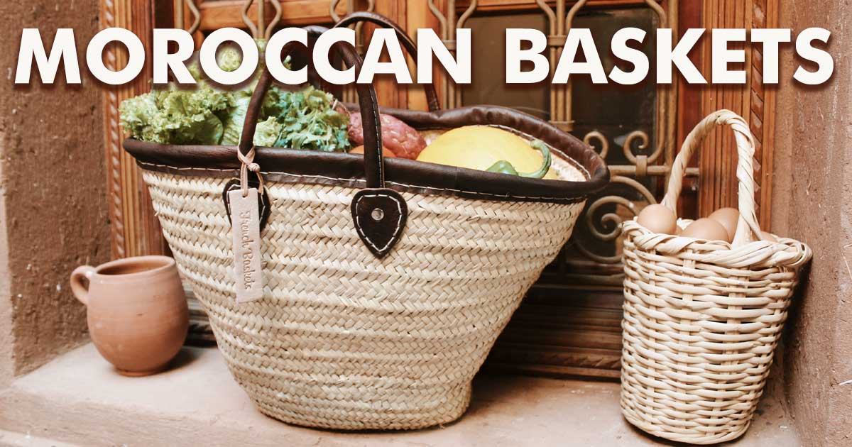 Shop Moroccan Baskets Moroccan Baskets