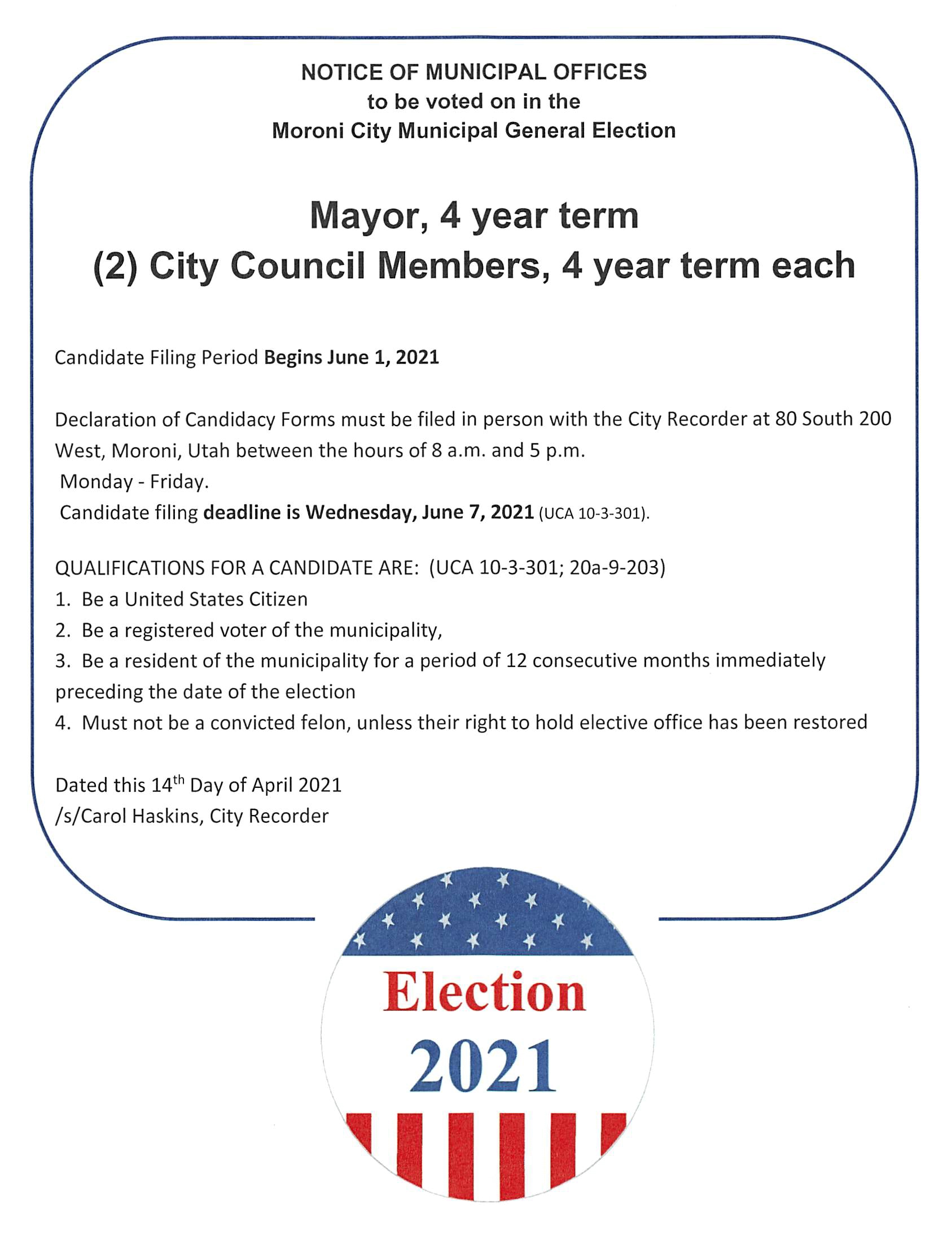 Moroni City In the Heart of Central Utah