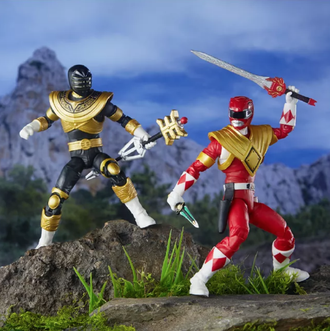 SDCC Armored Red Ranger & Gold Zeo Ranger Morphin' Legacy