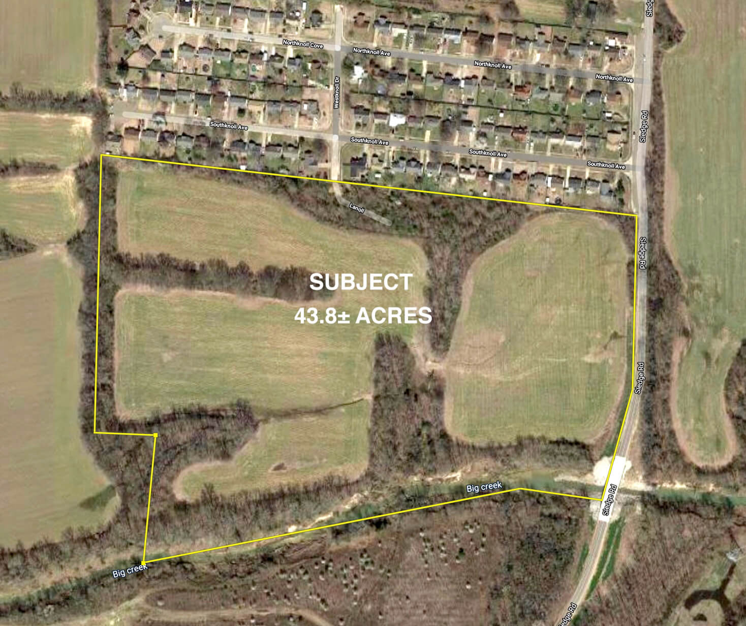 43.8± Ac., 0 Sledge Rd., Millington, TN Morris Realty Auction