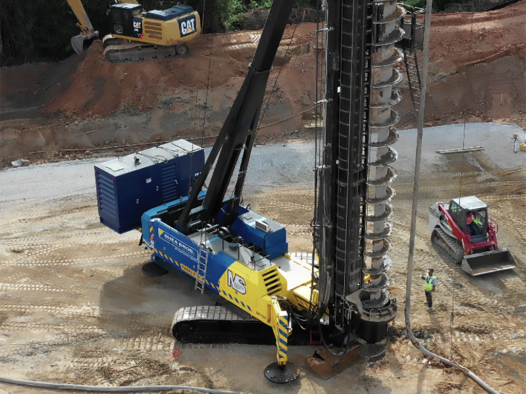 MorrisShea Raleigh, NC high rise building CFA pile deep foundation