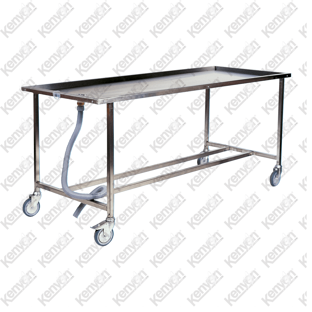 Basic Autopsy Table with Wheels Mortuary Equipment