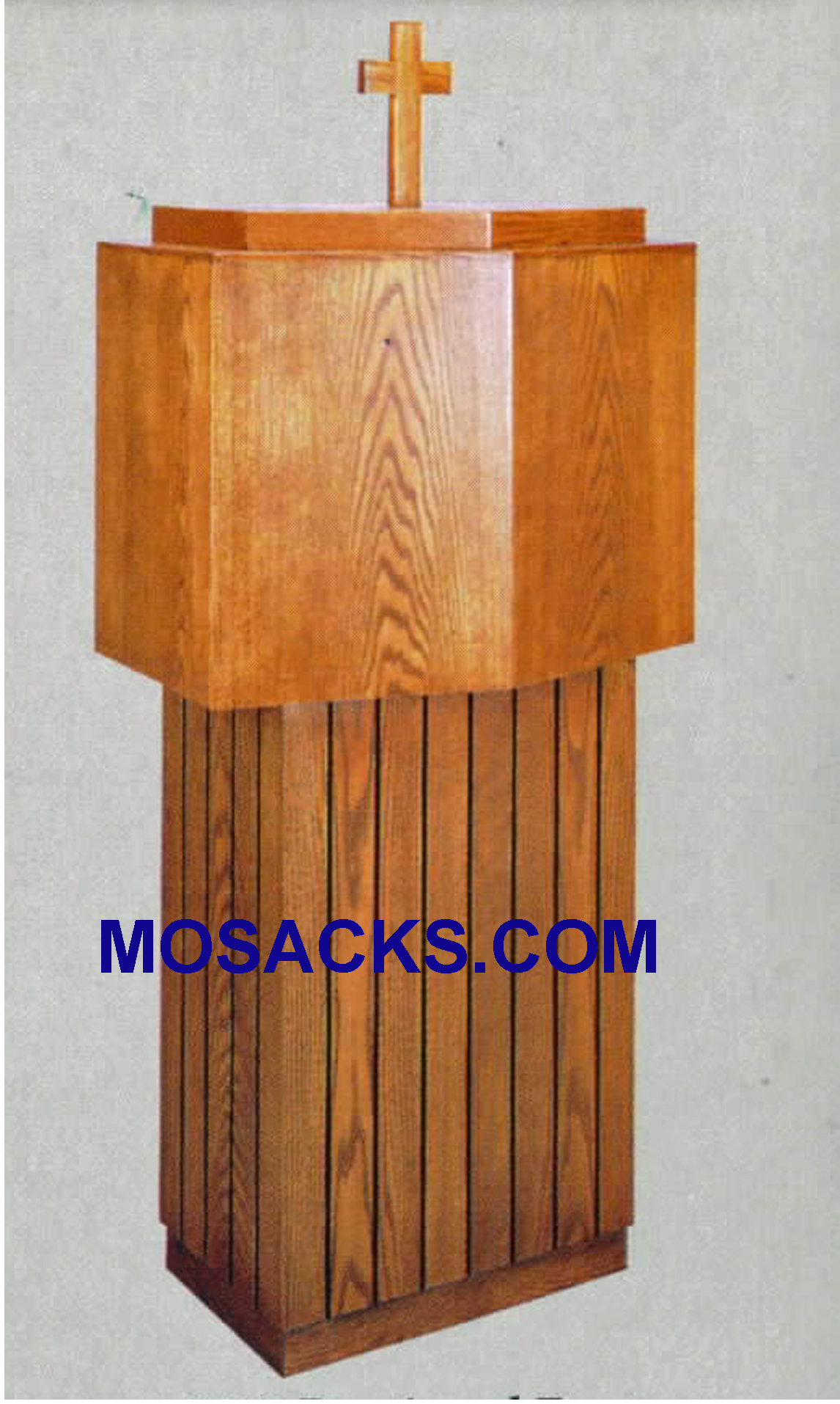 Portable Baptismal Font With 16" Stainless Steel Baptismal Bowl and