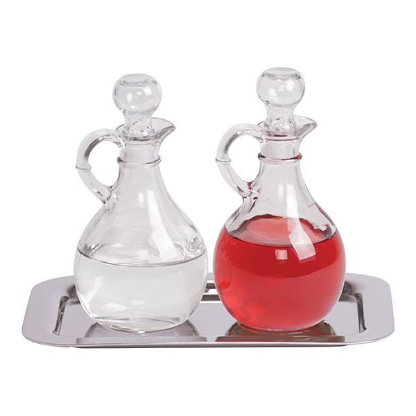K Brand Cruet Set With Stainless Steel TrayK381