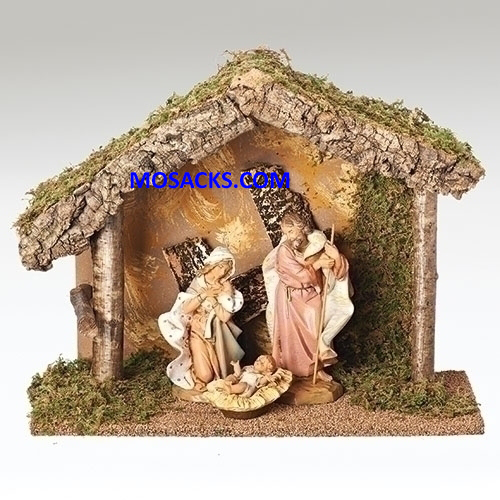 Fontanini Nativity 7.5" 3 piece Nativity Set with Italian Stable 2054846