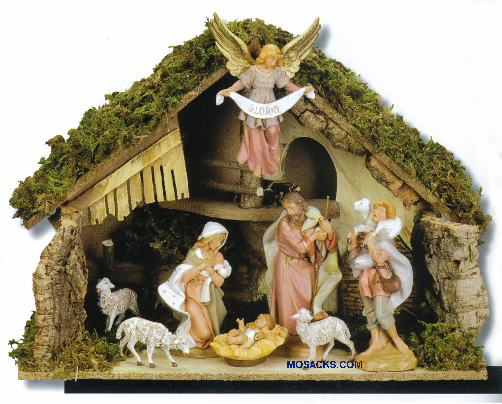 Fontanini Heirloom Nativity 7.5" scale Nativity 8Pc Set With Stable54829