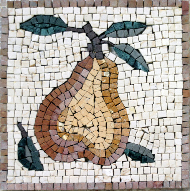 Yellow Pear Kitchen Backsplash Mosaic Mosaic Marble