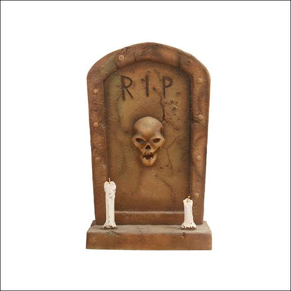 Gravestone Candle 2 Commercial Holiday Decorations & Seasonal Banners