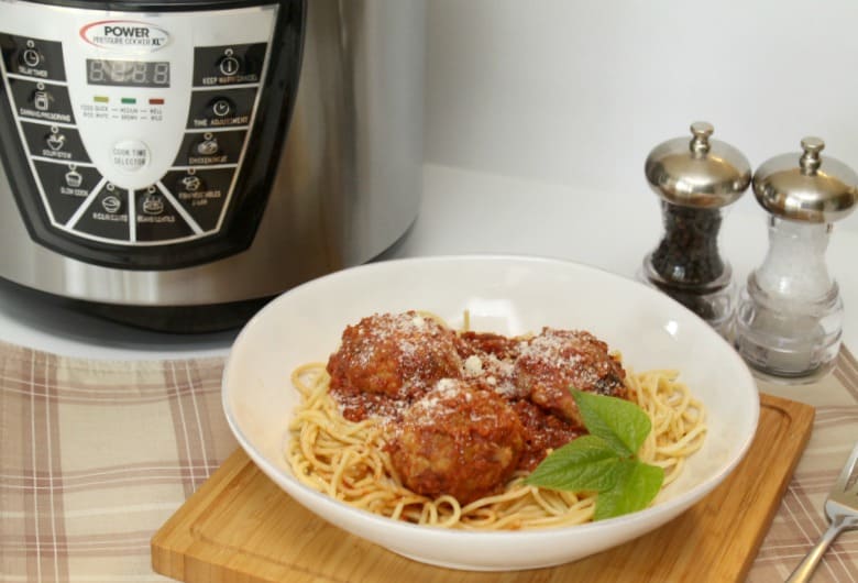 Pressure Cooker Mozzarella Stuffed Meatballs Recipe Moscato Mom