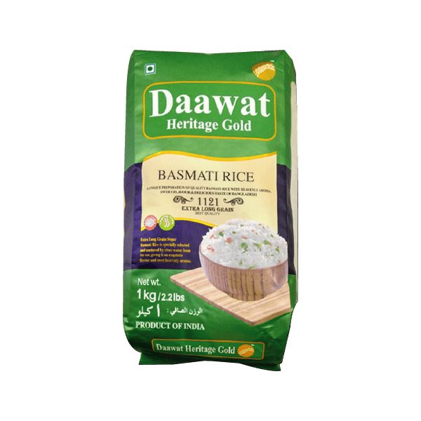 Daawat Heritage Gold Basmati Rice 1 Kg Moslawala