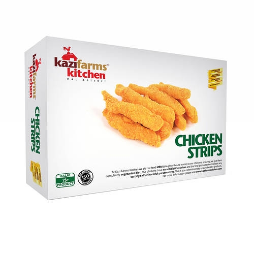 Kazi Farms Kitchen Chicken Strips 250 gm 12pcs Moslawala
