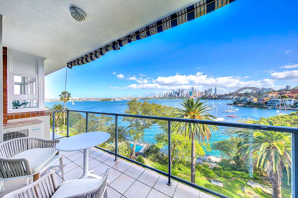 This Cremorne Point harbourfront apartment is on the market for the