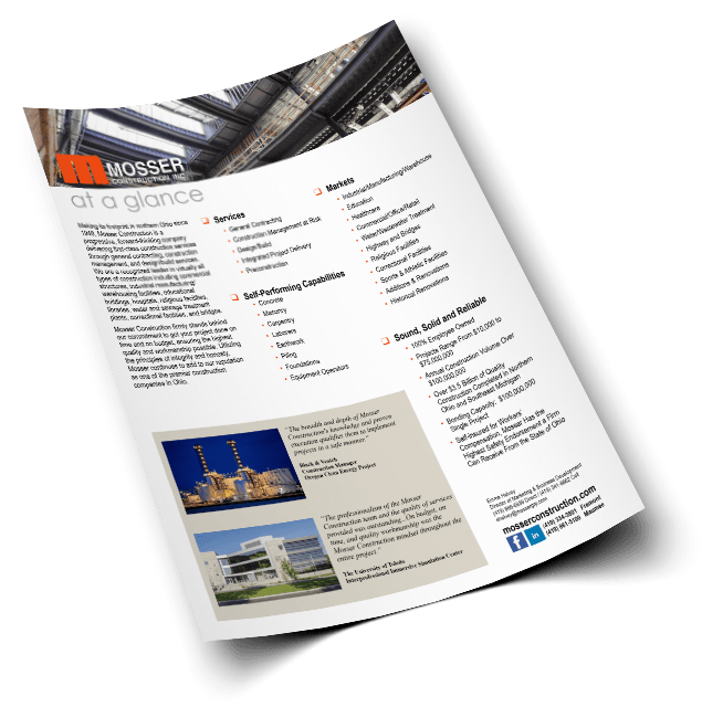 SelfPerforming Trades Mosser Construction Northwest Ohio