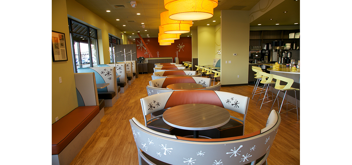 Snooze am eatery location 5 Moss Interior Co.