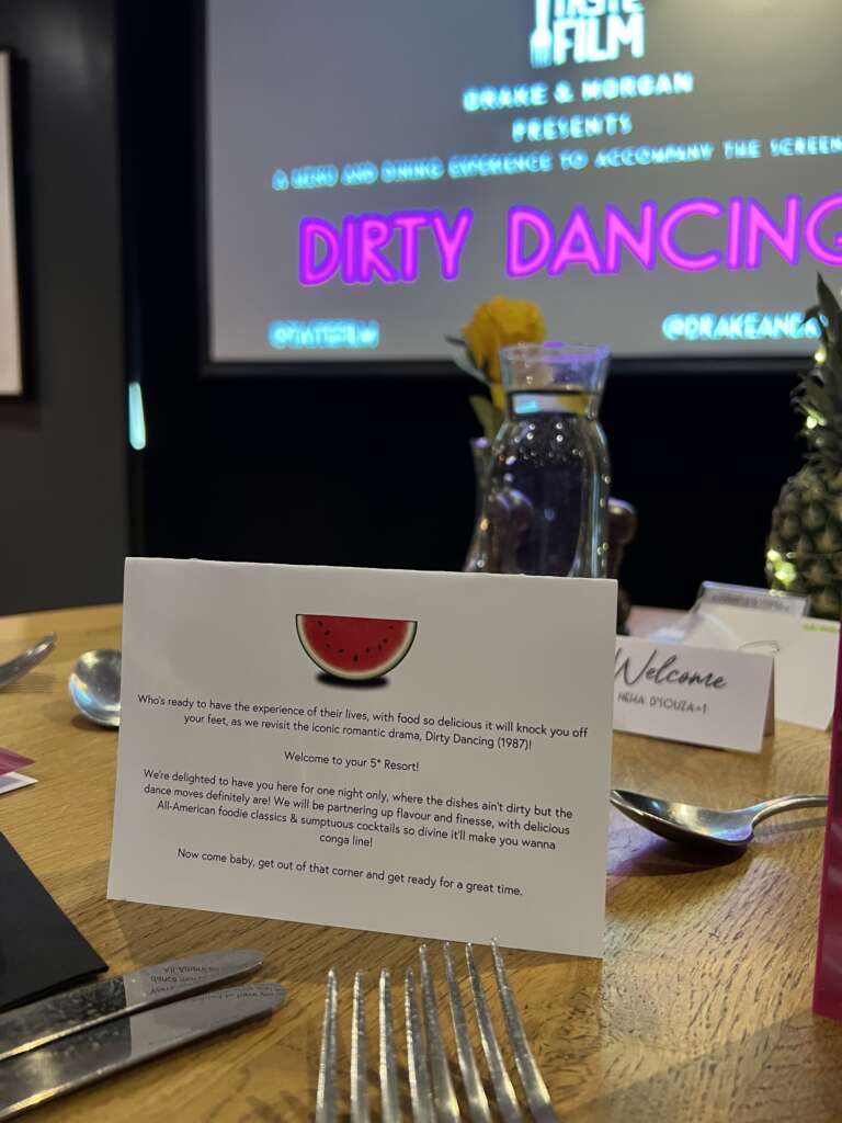 Dirty Dancing Taste Film experience