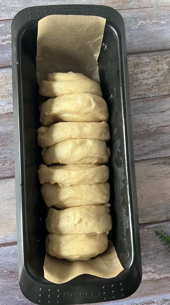 Dough before proving