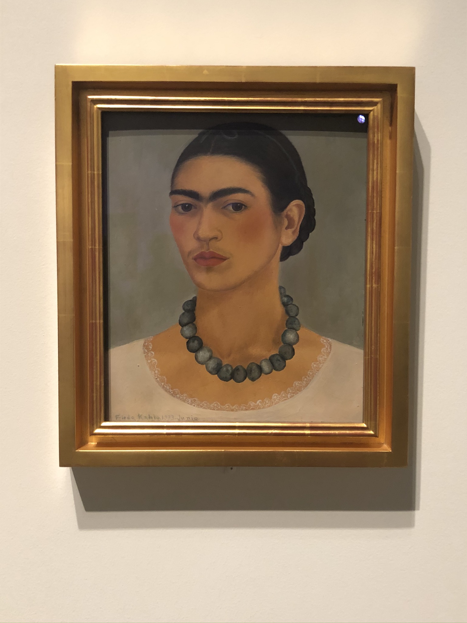 Self Portrait With Necklace Frida Kahlo 1933 Mostly True