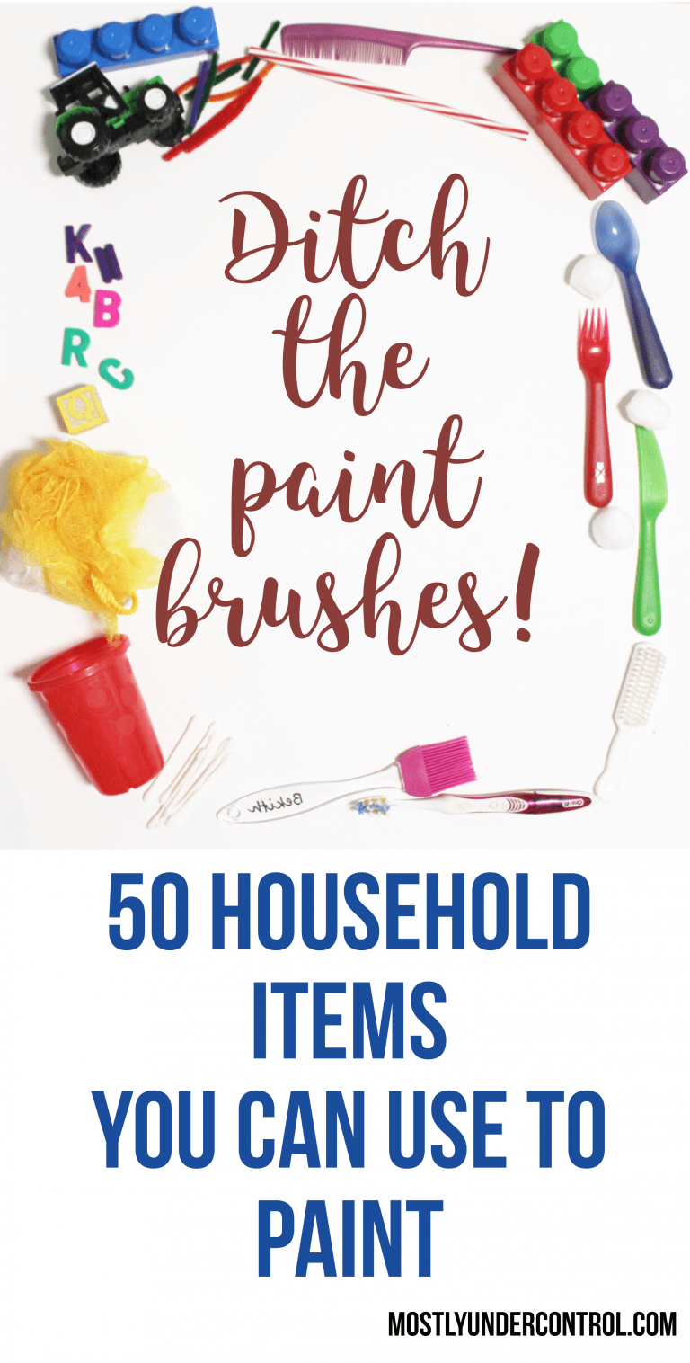 50 Household Items You Can Use To Paint Mostly Under Control