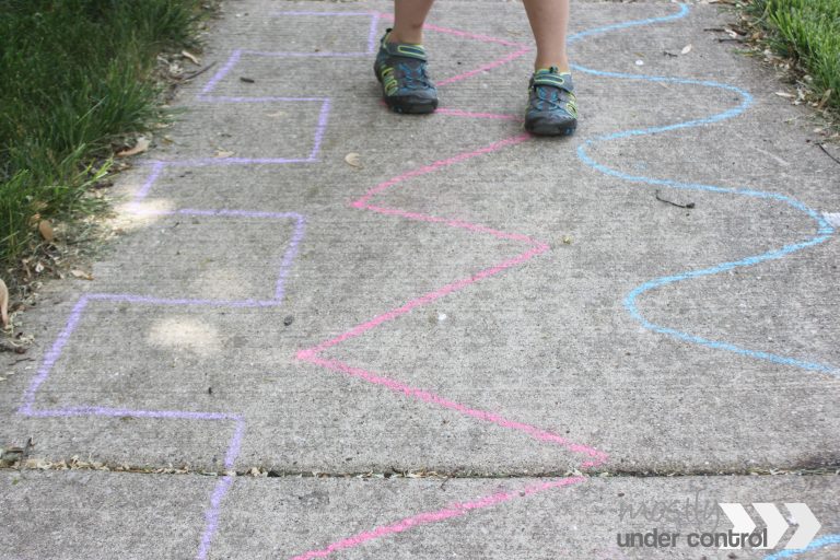 Sidewalk Chalk Games Mostly Under Control