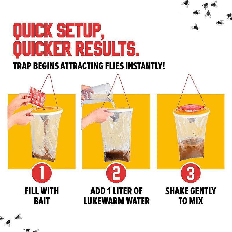 REDTOP Fly Killer Bag Fly Trap RED TOP FLY CATCHER Moth Control