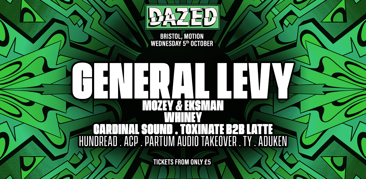 Dazed Bristol Warehouse Rave w/ General Levy Motion Bristol