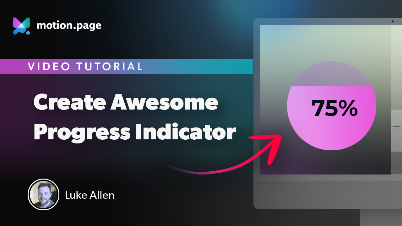 Creating a Scroll Progress Indicator 3 Versions Using Motion.page