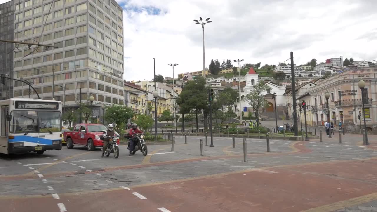 The Plaza San Blas In Quito Stock Video Motion Array