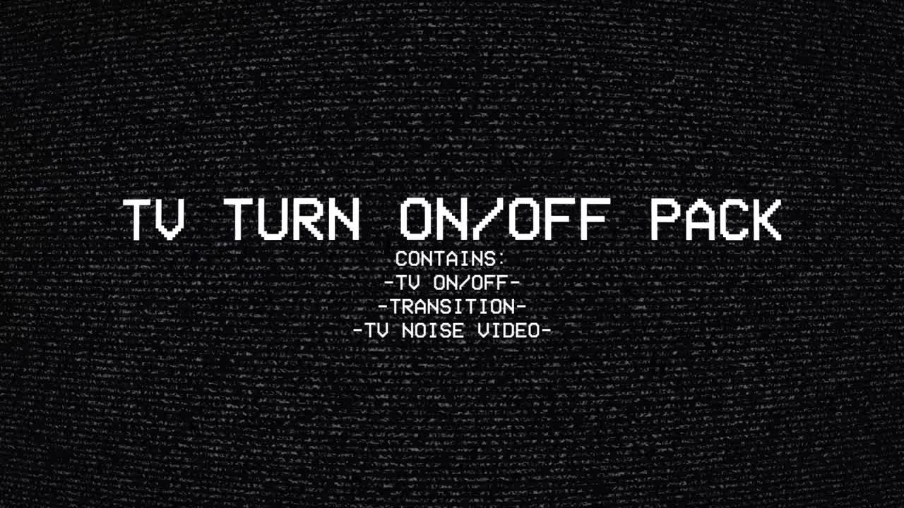 TV Turn On/Off Pack Stock Motion Graphics Motion Array
