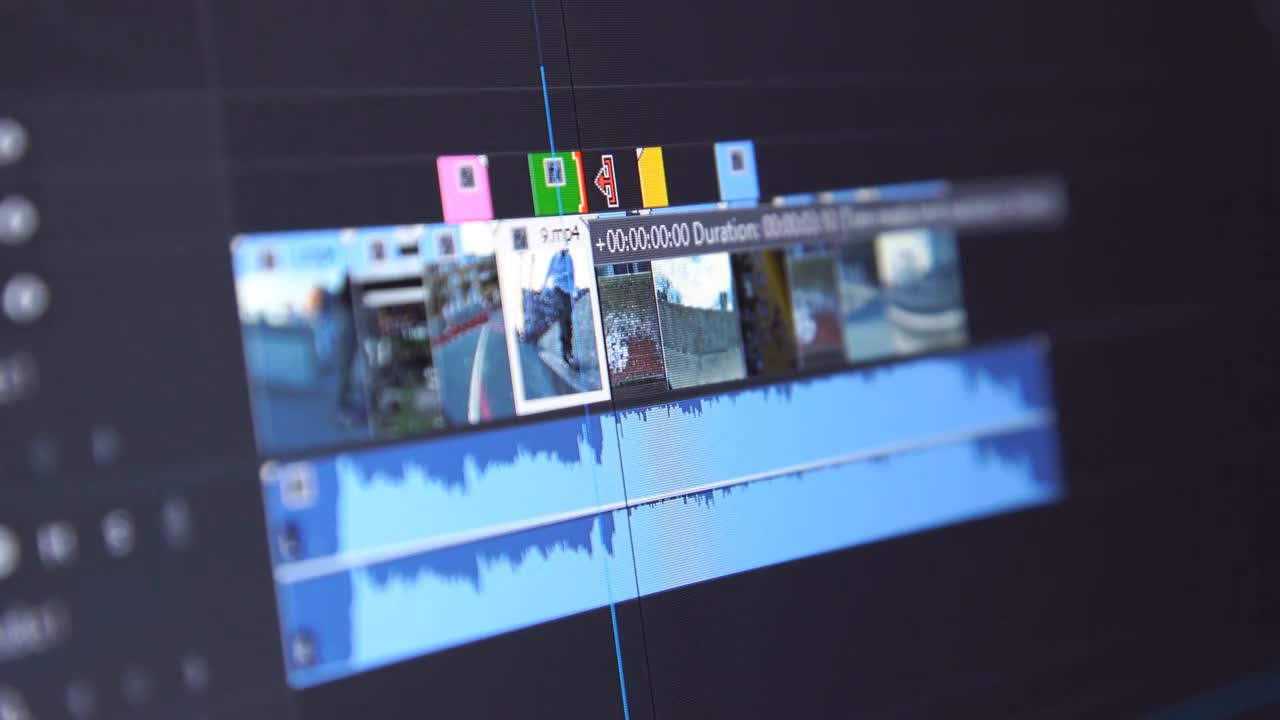 Video Editing Timeline Stock Video Motion Array