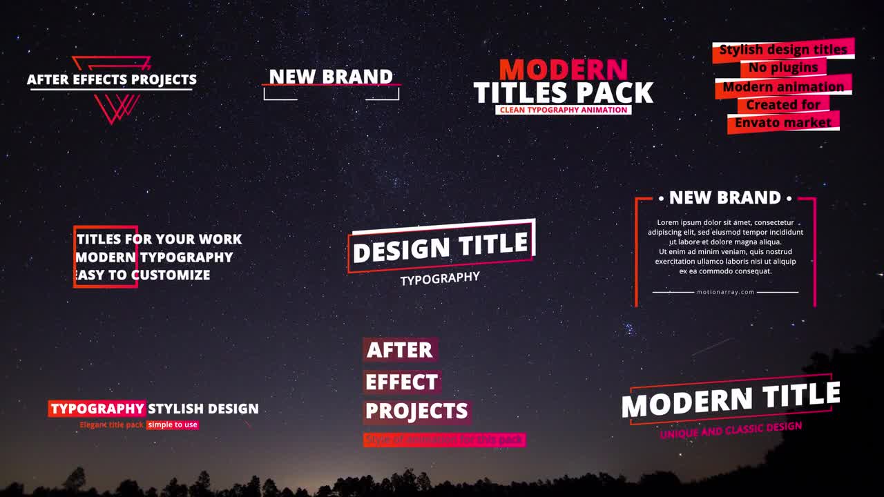 Motion Pack After Effects Templates Motion Array