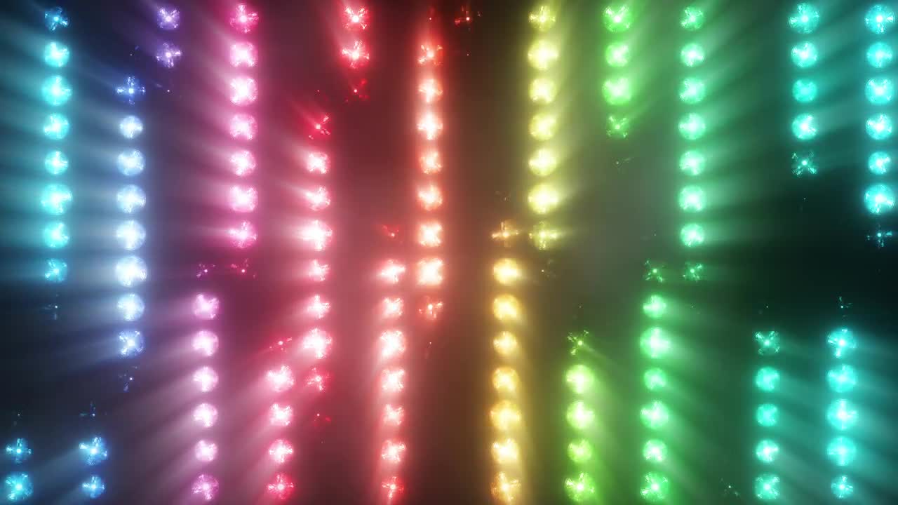 Flashing Of Multicolored Spotlights Stock Motion Graphics Motion Array