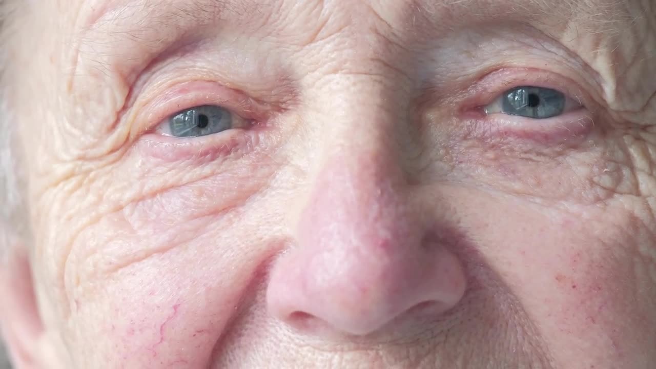 Elderly Woman's Eyes Stock Video Motion Array